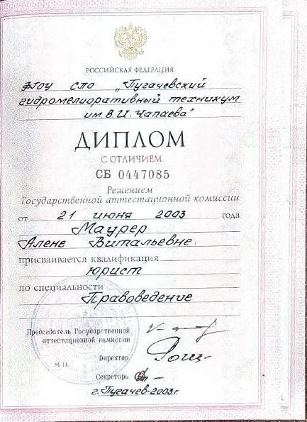 Чеснокова Алена Витальевна