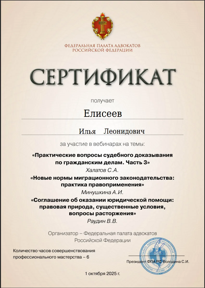 Елисеев Илья Леонидович