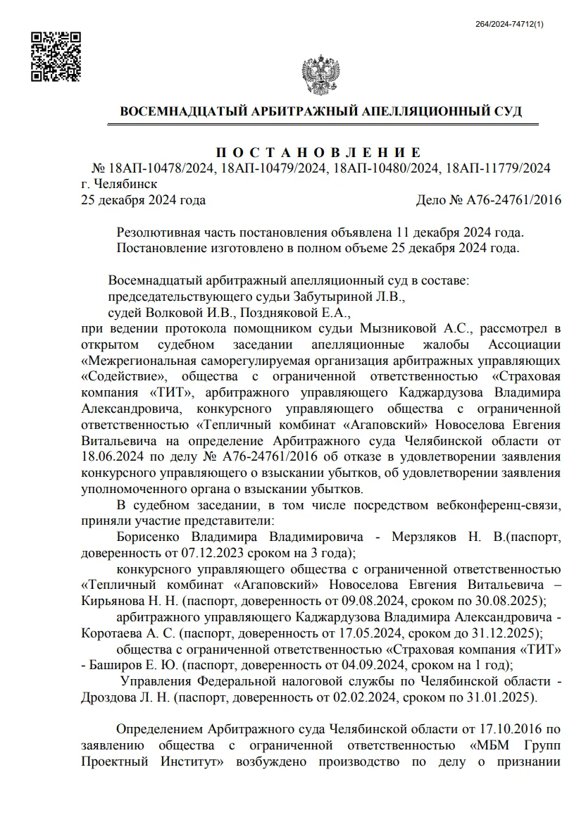 Решение от 24.12.2024