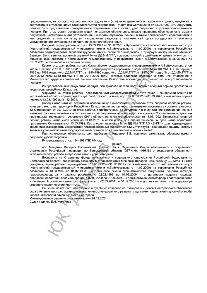 Решение №2–5374/2024