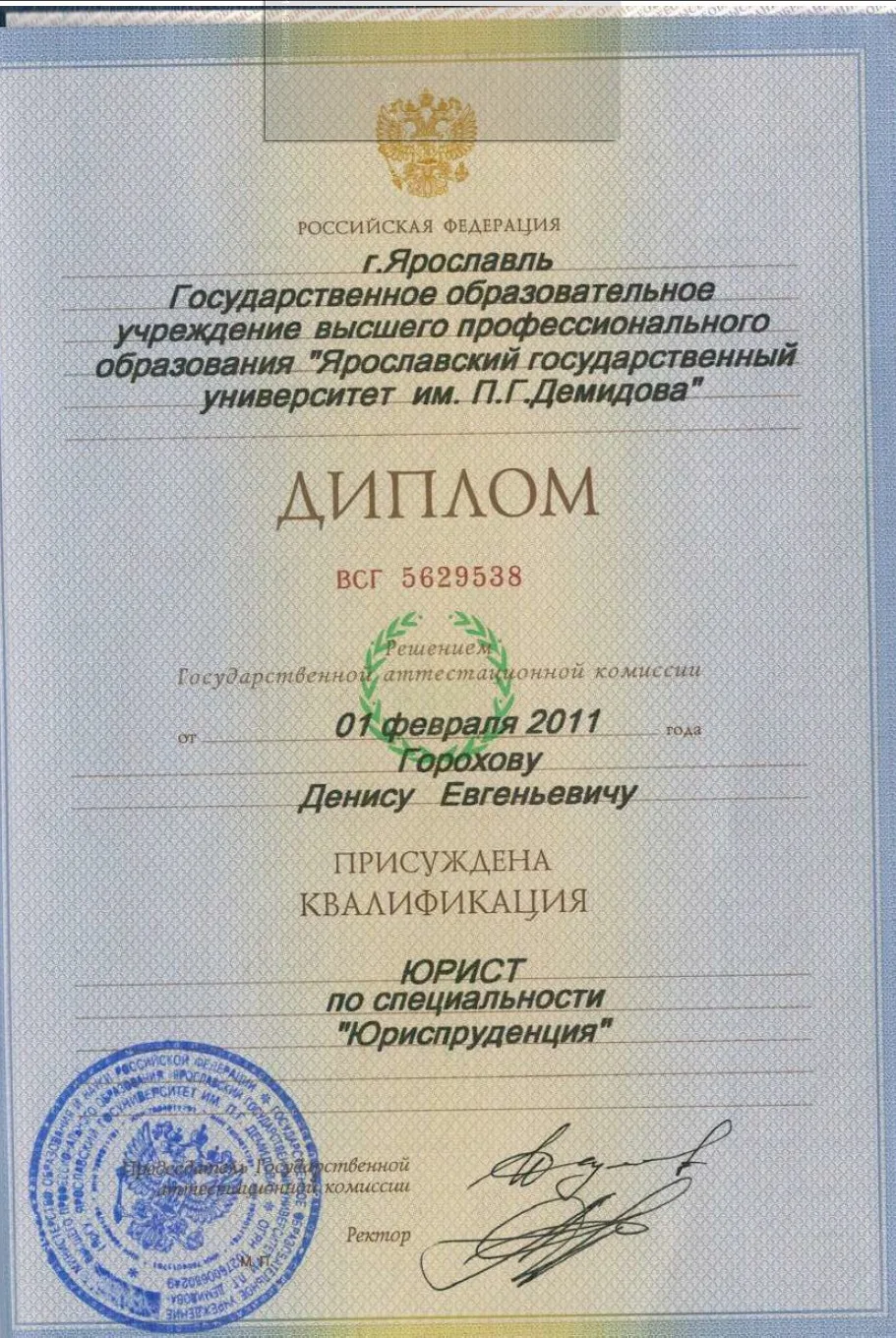 Горохов Денис Евгеньевич