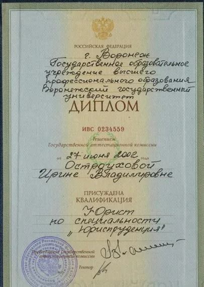 Львова Ирина Владимировна